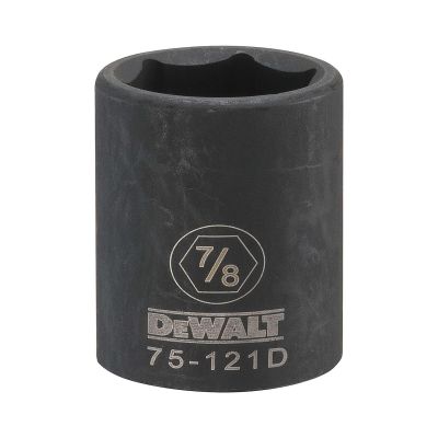DWTDWMT75121OSP image(0) - DEWALT 6 Point 1/2" Drive Impact Socket 7/8" SAE