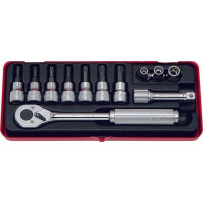 KKN3244 image(0) - Ko-ken USA 3244 3/8 Sq. Dr. 12 Piece TORX&Acirc;&reg; Socket set