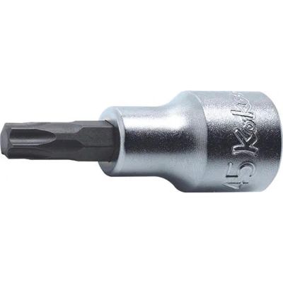 KKN4025-60-T35 image(0) - Ko-ken USA 4025.60-T35 1/2 Square Drive Bit Socket TORX T35 Hex Lobe
