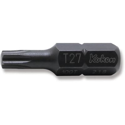 KKN100T-32-T27 image(0) - Ko-ken USA 100T.32-T27 5/16 Hex Drive TORX T27 Bit - Length 32 mm
