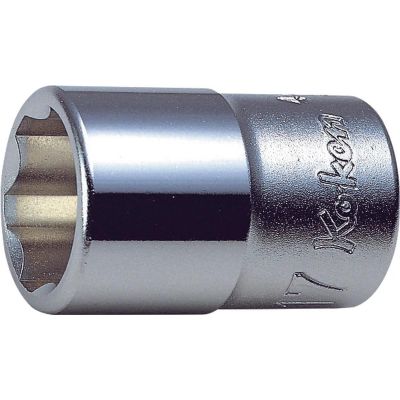 KKN4410M-34 image(0) - Ko-ken USA 4410M-34 1/2 Square Drive Socket 34 mm Surface Length 47 mm