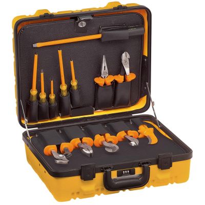 KLE33525 image(0) - Klein Tools 1000V Insulated Utility Tool Kit in Hard Case, 13-Piece