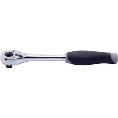 KKN3753JB image(0) - Ko-ken USA 3753JB 3/8 Square Drive Ratchet Handle 24 teeth Length 200 mm Push Button Plastic Handle