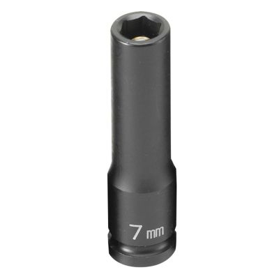 GRE907MDG image(0) - Grey Pneumatic 1/4" Drive x 7mm Magnetic Deep Socket