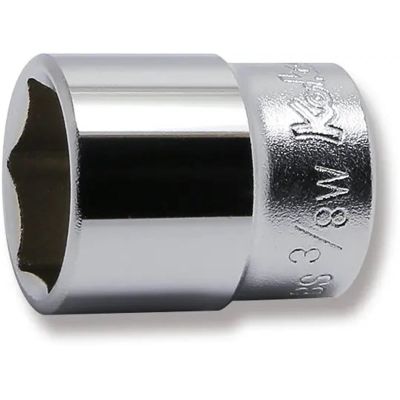 KKN3400W-3-8 image(0) - Ko-ken USA 3400W-3/8 3/8 Square Drive Socket Whitworth 3/8 6 Point Length 30 mm