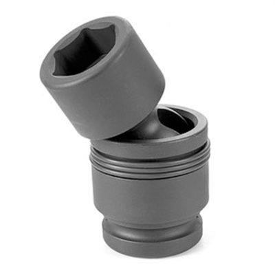 GRE4045UM image(0) - Grey Pneumatic 1" Drive x 45mm Heavy Duty Universal Socket 6 Point - Black