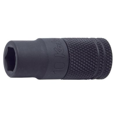 KKN165LM-45-10 image(0) - Ko-ken USA 165LM.45-10 1/4 Hex Dr. Slide Socket 10mm 6 point Length 45mm Ring Magnet