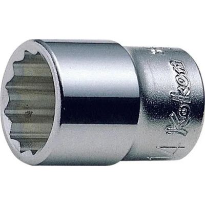 KKN3405M-14 image(0) - Ko-ken USA 3405M-14 3/8 Square Drive Socket 14 mm 12 Point Length 27 mm