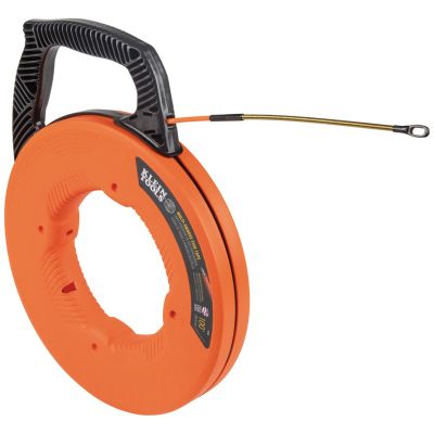 KLE56350 image(0) - Klein Tools Fiberglass Fish Tape with Spiral Steel Leader, 50-Foot