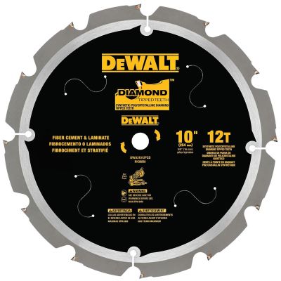 DWTDWA31012PCD image(0) - DEWALT 12T Pcd Tipped Laminate Cutting Blade, 10"
