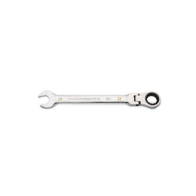 KDT86722 image(0) - GEARWRENCH 22mm 90-Tooth 12 Point Flex Head Ratcheting Combination Wrench
