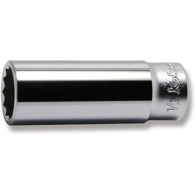 KKN2305A-1-2 image(0) - Ko-ken USA 2305A-1/2 1/4 Square Drive Socket 1/2 12 Point Length 50 mm