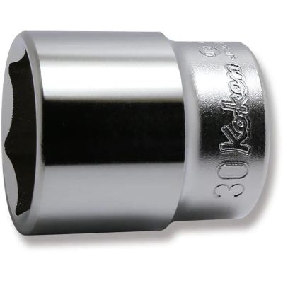 KKN4400M-30 image(0) - Ko-ken USA 4400M-30 1/2 Square Drive Socket 30 mm 6 Point Length 46 mm