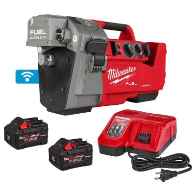 MLW2927-22 image(0) - Milwaukee Tool M18 FUEL RINGER Roll Groover for 1-1/4 inch - 4 inch Sch 10/40, 6 inch Sch 10