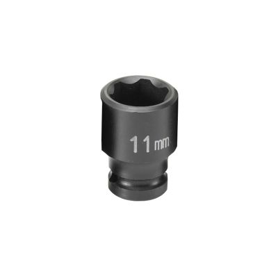 GRE911MS image(0) - Grey Pneumatic 1/4" Surface Drive x 11mm Standard  Socket