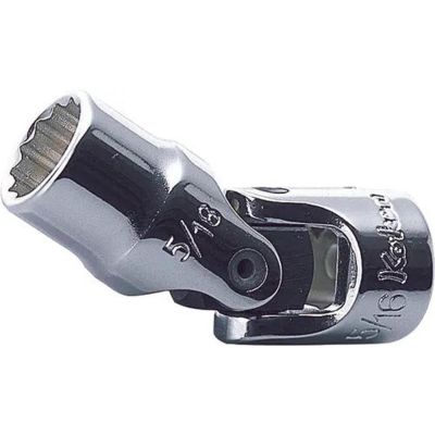 KKNAS2445A-3-8 image(0) - Ko-ken USA AS2445A-3/8 1/4 Square Drive Universal Socket 3/8 12 Point 35.1 mm Aerospace