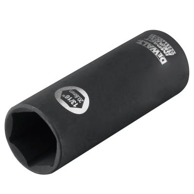 DWTDW22912 image(0) - DEWALT 13/16-Inch Impact Ready Deep Socket For 1/2-Inch Drive