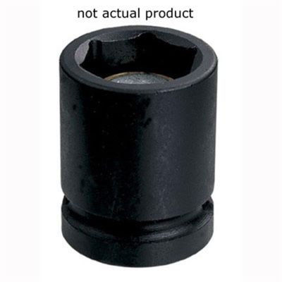 GRE1008RG image(0) - Grey Pneumatic 3/8" Drive x 1/4" Magnetic Standard Socket