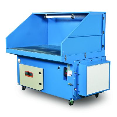 BLI1017590 image(0) - Baileigh DDTM-8052-HD - 80" x 52" Heavy Duty Metal Downdraft Table Air Pulse Clean w/ HEPA Filter 5HP, 230V 3 Phase