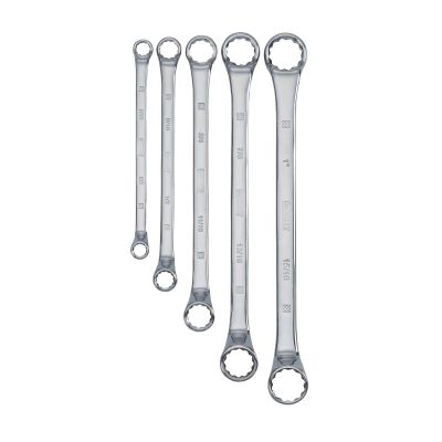 DWTDWMT19255 image(0) - DEWALT 5 Piece Full Polish Offset Double Box Wrench Set