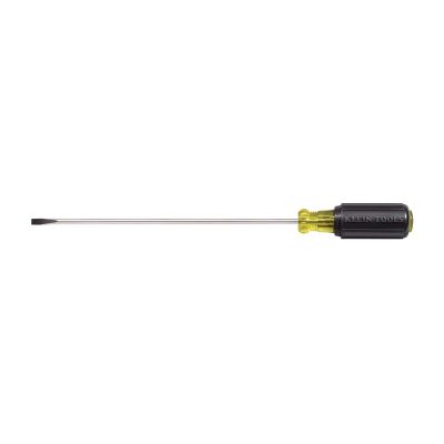 KLE601-8 image(0) - Klein Tools Screwdriver cushion-grip Round-Shank Cabinet Tip 3/16"x8"