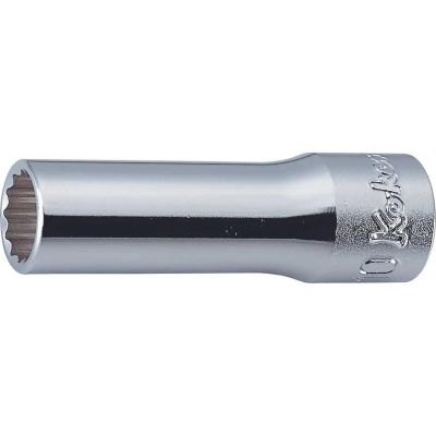 KKN3305M-19 image(0) - Ko-ken USA 3305M-19 3/8 Square Drive Socket 19 mm 12 Point Length 55 mm