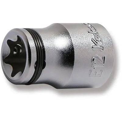 KKN3425-E122B image(0) - Ko-ken USA 3425-E12(2B) 3/8 Square Drive NUT GRIP TORX E12 Socket - Length 26 mm