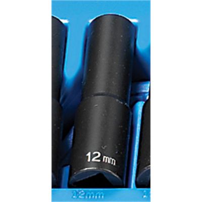 GRE2112MD image(0) - Grey Pneumatic 1/2" Drive x 12mm Deep - 12 Point Socket
