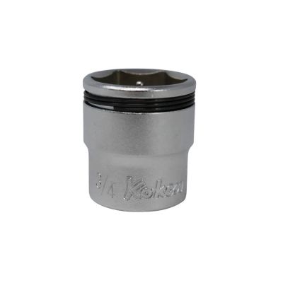 KKN3450A-3-4 image(0) - Ko-ken USA 3/8 Sq. Dr. SAE Nut Grip Chrome Socket in 3/4