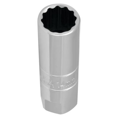 WLMW38171 image(0) - Wilmar Corp. / Performance Tool 3/8" Drive 14mm 12pt Spark Plug Socket
