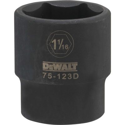 DWTDWMT75123OSP image(0) - DEWALT 6 Point 1/2" Drive Impact Socket 1-1/16" SAE