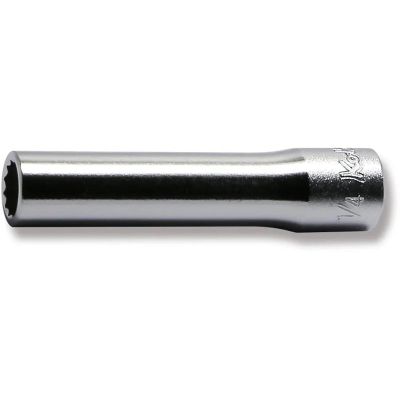 KKN2305A-1-4 image(0) - Ko-ken USA 2305A-1/4 1/4 Square Drive Socket 1/4 12 Point Length 50 mm