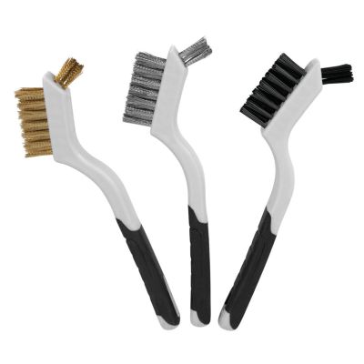 WLM1513 image(0) - Wilmar Corp. / Performance Tool 3 Piece Soft Grip Mini Brush Set