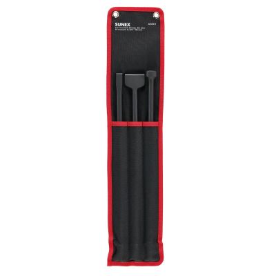 SUNACS3 image(0) - SUNEX Air Hammer Chisel 18 Inch Long-Reach 3 Piece Set in Portable Tool Roll