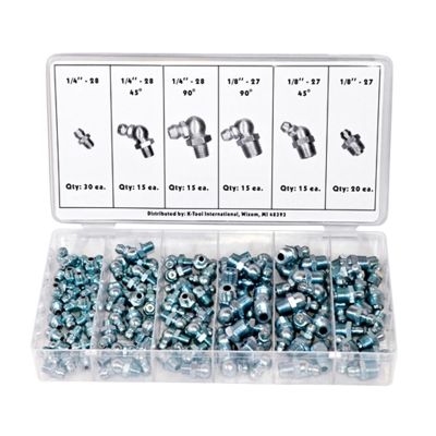 KTI00074 image(0) - K Tool International Hydraulic Grease Fitting Assortment - 110 Pieces