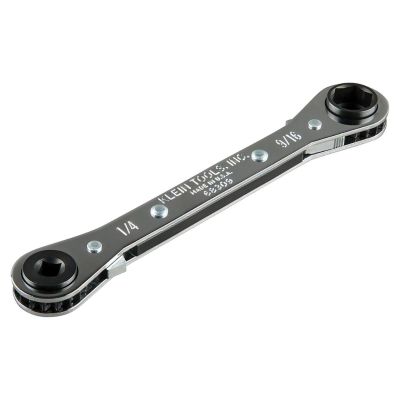 KLE68309 image(0) - Klein Tools Ratcheting Refrigeration Wrench 6-13/16-Inch