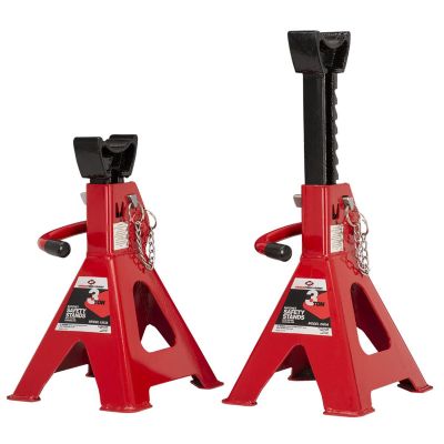 INT3303A image(0) - American Forge & Foundry Jack Stands - 3 Ton Capacity - Ratcheting - Double Locking - Pair