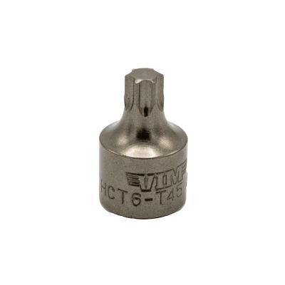 VIMHCT6-T45 image(0) - VIM Tools T45 Half Cut TORX, One Piece Impact Driver, 3/8 Inch Square Drive