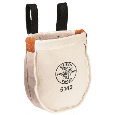 KLE5142 image(0) - Klein Tools Tool Bag, Canvas Utility Bag, Loop Connection, 9 x 8 x 10-Inch