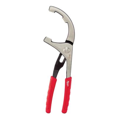 MLW48-22-6321 image(0) - Milwaukee Tool Comfort Grip PVC/Oil Filter Pliers