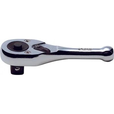 KKN3749SB-1-2 image(0) - Ko-ken USA 3749SB-1/2 1/2 Square Drive Ratchet Handle 24 teeth Short Length 110 mm Push Button