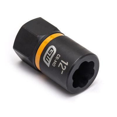 KDT84762 image(0) - GEARWRENCH 3/8 Inch Drive Bolt Biter Impact Extraction Socket 12-mm