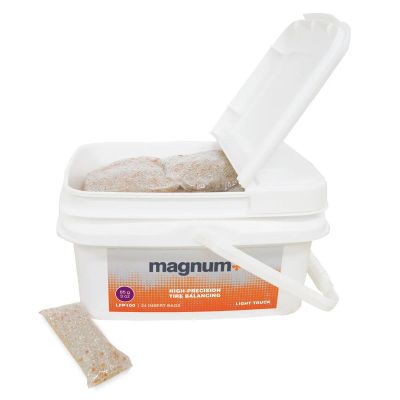 MRILFP100 image(0) - Martins Industries Magnum+ Tire Balancing Beads, 3oz / 85g, Fleet Tub 24 Bags