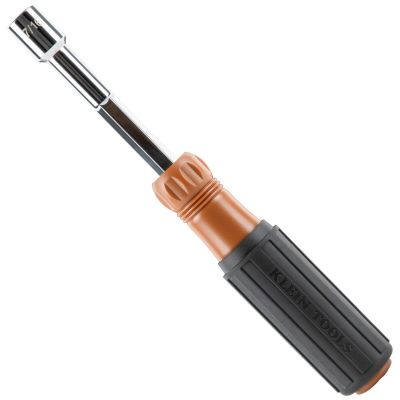 KLE654716 image(0) - Klein Tools Color-Coded Hollow-Shaft Heavy-Duty Nut Driver, 7/16-Inch
