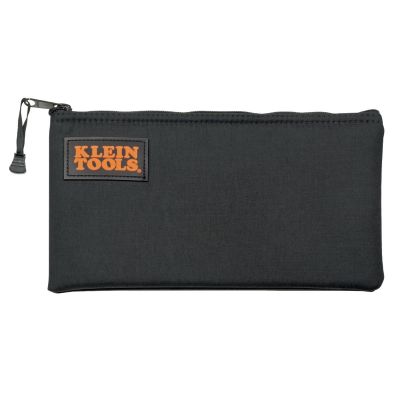 KLE5140K image(0) - Klein Tools Leather Tool Bag with Strap, 9 x 7 x 3.25-Inch