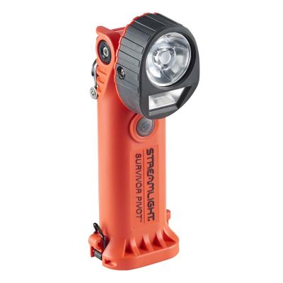 STL91838 image(0) - Streamlight Survivor Pivot USB Magnet - Includes 22" (55.88 Cm) USB Cord and Battery Carrier - Orange