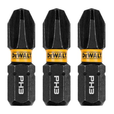 DWTDWAF1PH3IR3 image(0) - DEWALT 1In Phillips #3 Flextorq 3Pk