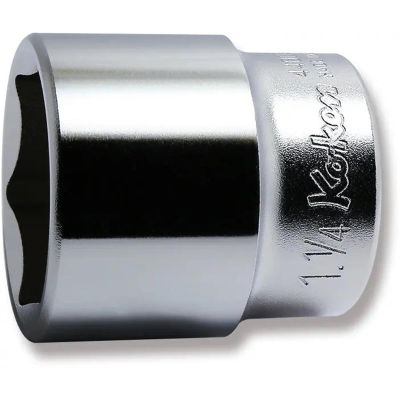 KKN4400A-1-1-4 image(0) - Ko-ken USA 4400A-1.1/4 1/2 Square Drive Socket 1.1/4 6 Point Length 46 mm