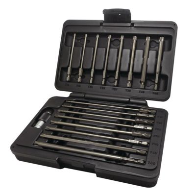 VIMPDIP100 image(0) - VIM Tools Power Drive TORX Plus Bit Set, IP10 Thru IP45, 17 Piece Set, 8 Piece 3.5 Long, 8 Piece 6 Inch Long with PD Bit Holder
