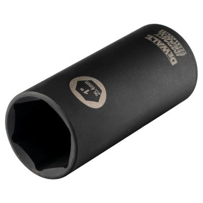 DWTDW22942 image(0) - DEWALT 1-Inch Impact Ready Deep Socket For 1/2-Inch Drive,Black